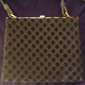 Vintage velvet tapestry handbag